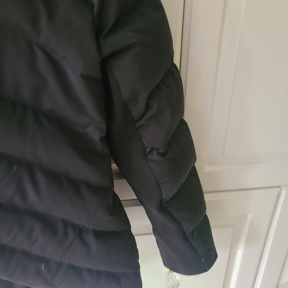 Zara Woman Asymmetrical Down Puffer Jacket Black Size L - Picture 8 of 8